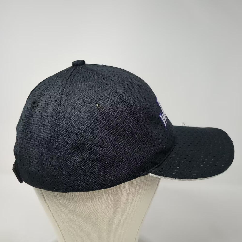 J.F. Beaver Ward Feed Yard Baseball Cap Black Purple Hat OS Strapback Perforated - Picture 5 of 9